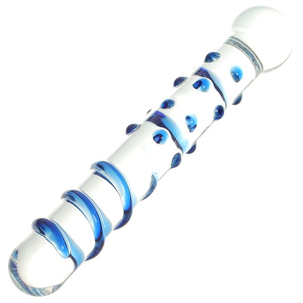 Cheap sale High Borosilicate Glass Simulation Body Massager (Translucent + Blue) online; Toys 