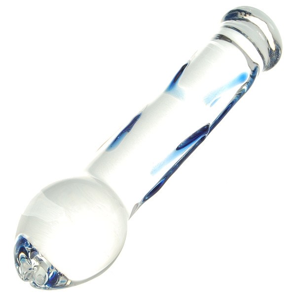 Cheap sale High Borosilicate Crystal Glass Simulation Body Massager (Translucent + Blue) online; Toys 