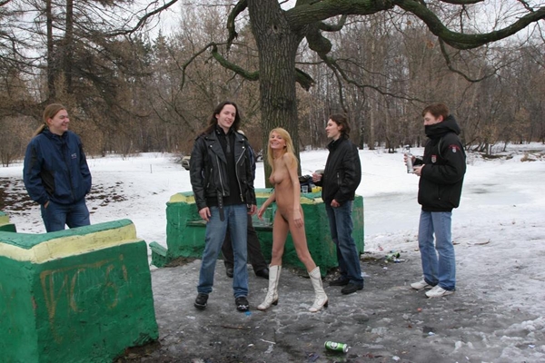 Boobs on Public - Real Street Angel Nude; Amateur Public 