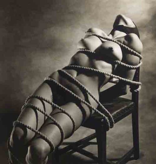 ...; BDSM Chair Rope Tied 